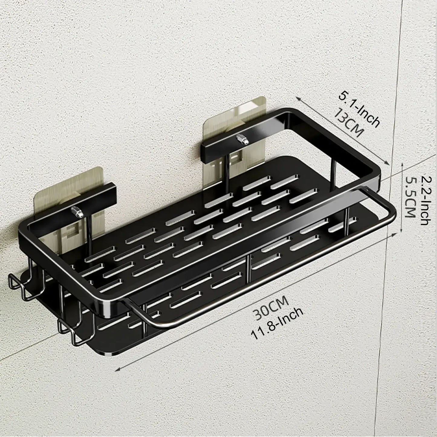 Compact two-tier bathroom shelf – space-saving design for small spaces